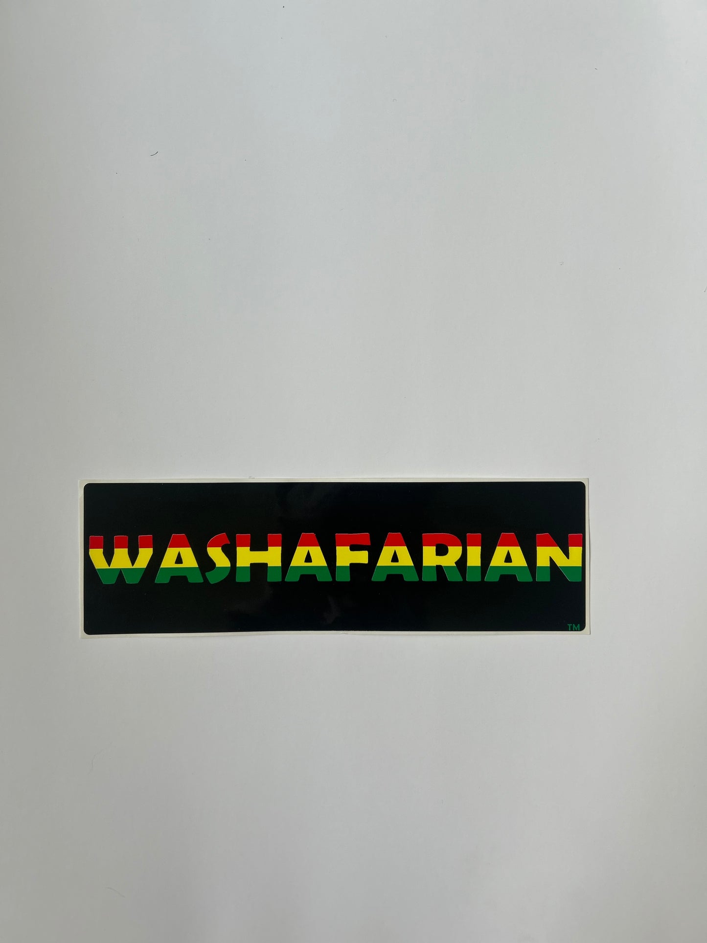 Washafarian Bumper Sticker Black